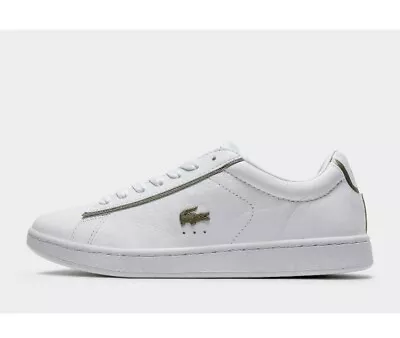 Lacoste Carnaby Shoes Sneakers RRP$180 Womens Trainers White Leather US10 New • $119.99