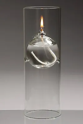 La Manga Large Glass Oil Lamp/Candle For Use With Odourless Lamp Oil • £47.95