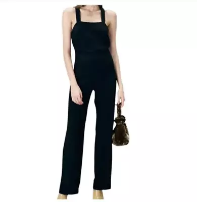 $115 • Buy Black Staud Parker Crepe De Chine Romper/Jumpsuit