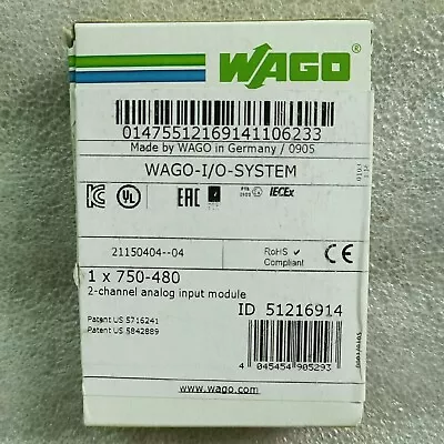 New WAGO 750-480 Buscoupler DeviceNet Module PLC Adapter 750-480 • $225