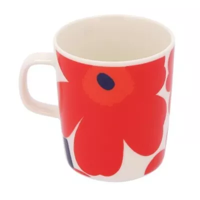 Marimekko Unikko Mug Red X White 250ml New • $50