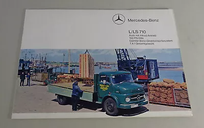 Brochure / Brochure Mercedes-Benz L/LS 710 + All-wheel Drive Stand 09/1965 • $53.17