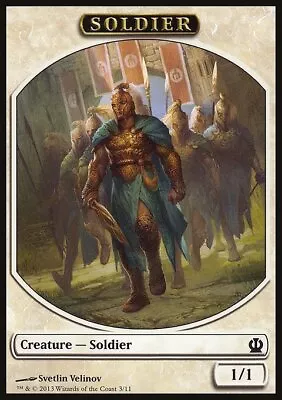 MTG Magic The Gathering Token - Soldier (3/260) Theros LP • $0.99