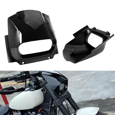 Gloss Black Front Headlight Fairing For Harley Softail Fat Bob FXFB FXFBS 18-22 • $75.99