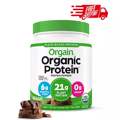 Orgain Organic Plant Based Protein Powder - Creamy Chocolate Fudge 42.3 Oz • $25.89