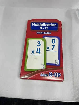Multiplication Flash Cards 0-12 Flash Cards Elementary Grade Math For Ages 8+ • $4.89