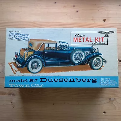 Vintage Hubley SJ Duesenburg 1:18 Classic Metal Model SJ Town Car Kit No. 4868 • $55