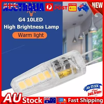 12V AC/DC G4 LED Lamp Bulb 2W SMD2835 10LED Chandelier Light Bulb (WW) • $6.88