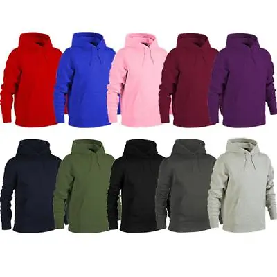 Unisex Heavy Blend Plain Hoody Mens Womens Hooded Sweatshirt Hoodie Top • £12.95