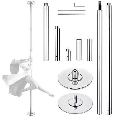 Yescom Static Spinning Dancing Pole Kit 11FT For Party Club ExerciseSilver • $116.91
