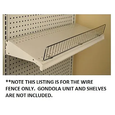 Gondola Shelf Wire Fence 3  H X 48  L - Lozier Madix - Chrome Finish - 20 Pieces • $219.95