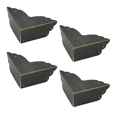 Mcredy 4 Pack Corner Protectors Metal Bronze Box Corners Decorative 2.8x2.8x1.2  • $10.72