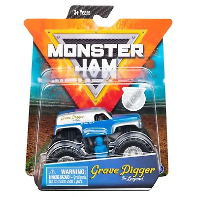 Authentic Monster Jam Hot Rod 1:64 Race Mud Wheel Truck The Legend Grave Digger • $11.99