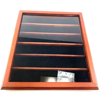Military Challenge Coin Display Case - Wood Cabinet - Holds 36 Coins • $42.95