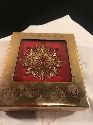 Metropolitan Museum Of Art MMA Star Ornament 2013 Etched Gold Overlay￼ Star • $179.99