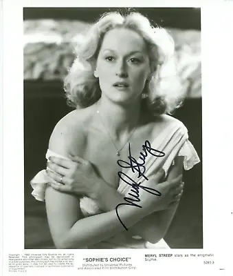 Autographed 8x10 Photo Meryl Streep 3x Academy Award Winning Actress • $29.99