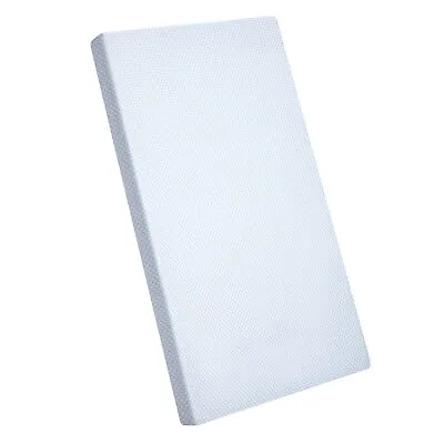 Flat Baby Crib Mattress Pad Memory Foam Mattress 38x26x3  With Removable Cover • $33.98