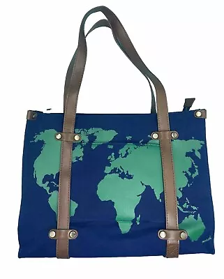 ModCloth World Map Canvas Purse • $40