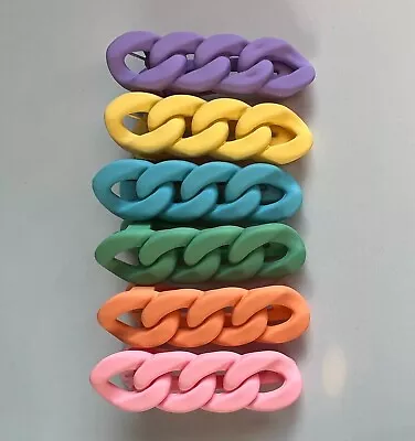 £1.59 • Buy Fashion Acrylic Colorful Chain Shaped Women Girls Hair Accessories  Hair Clips