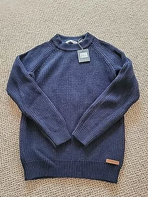 Boys Country Road Navy Cotton Jumper Size 10 BNWT • $20