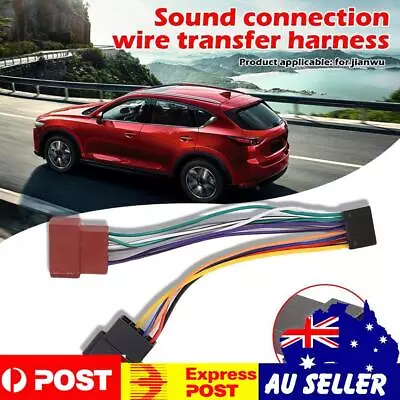 16 Pin ISO Wiring Harness Loom Connector Adaptor Cable For KENWOOD Car Stereo • $8.69