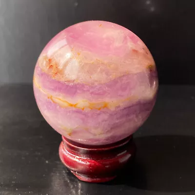 209g Natural Purple Fluorite Ball Quartz Crystal Healing Sphere Reiki +Stand • $3.25