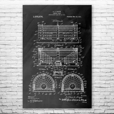 Lobster Trap Patent Poster Print 12 SIZES Restaurant Decor Fishing Gifts • $46.95