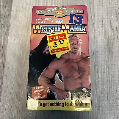 WWF - WrestleMania 13 (VHS 1997) COLISEUM VIDEO • $39.99