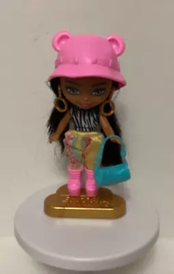 Barbie Extra Mini Mini Doll Pink Bear Hat • $6.19