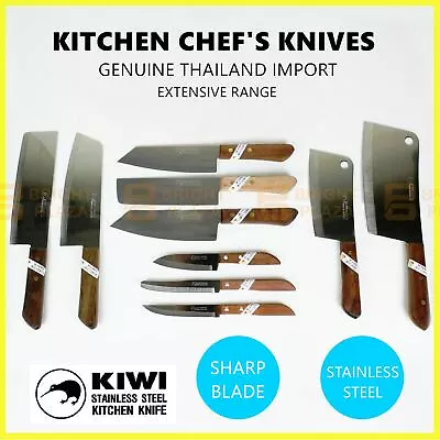 KIWI Knife Stainless Steel Blade Kitchen Chef Knives Cook Butcher Fruit Cleaver • $14.95