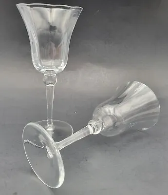 Mikasa FRENCH Crystal Wine Glasses 7 3/8  Vintage • $40.39