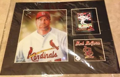 Mark McGwire Cardinals Toon Art Matted 11  X 14  Photo Display NEW #d W/ COA • $19.95