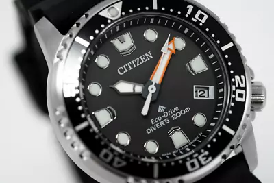 Citizen Eco-Drive Black Dial Promaster Diver Women's Watch EO2020-08E • $219.99