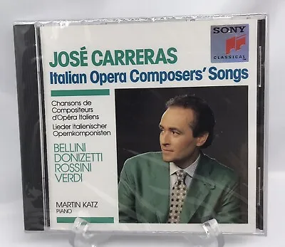 JOSE CARRERAS • Italian Opera Composers' Songs • CD • 1990 #New/Sealed# • $9.50