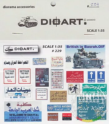 DioArt 1/35 Modern  British In Basrah  Signage &Posters O.I.F • $5.15