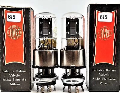 6j5gt 6j5 L63 Tube Fivre Italy Preamp Tubes Pair 1950's Dac Lampizator Poseidon • $399