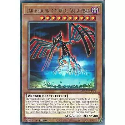 MZMI-EN048 Earthbound Immortal Aslla Piscu : Rare Card : 1st Edition : YuGiOh • £0.99