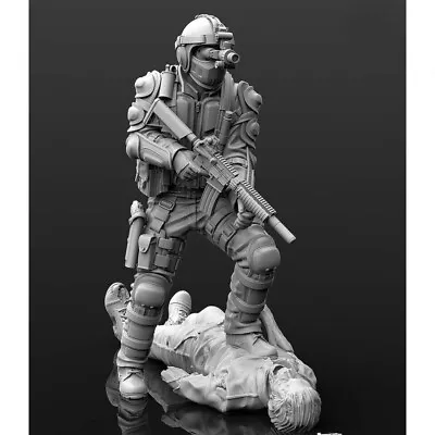 1/35 Scale Resin Model Biochemical Soldier & Zombies Unassembled Unpainted A249B • £11.99