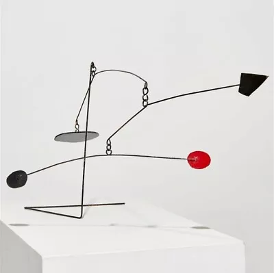 VINTAGE ESTATE:  Large Kinetic Mobile/Stabile Metal Sculpture.  Calder Style. • $273000