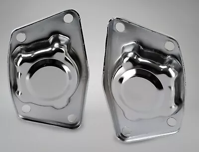 1960-1968 VW Ghia Torsion Housing Covers Rear Swing Axle Chrome Pair • $32.95