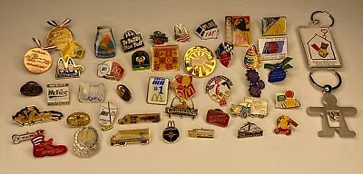 McDonald's Restaurant & Trucks Large Pin Lot *Many Do NOT Have Locking Pin Backs • $44.10