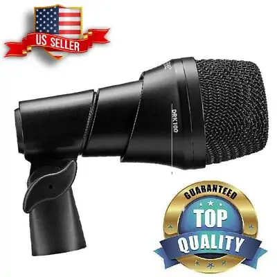 Mic For Bass/Kick Drum DRK100 New+Microphone Clip Kit From DRDK7 Set - Dynamic • $43.95
