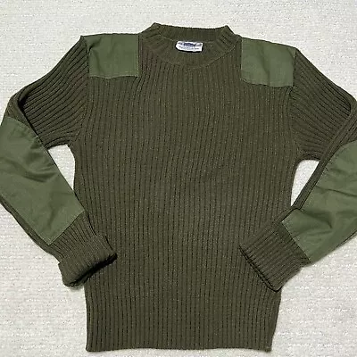 DSCP Valor Collection Mens 38 US Military Sweater Men 100% Wool Army Green • $22