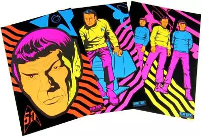 Star Trek TOS Black Light Posters Set Of 3 • $23.99