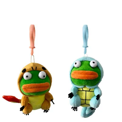 10Cm Pepe The Sad Frog Costume Plush Key Chain Ornament Doll Toy Bag Pendant • $30.87