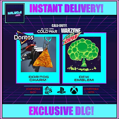 Call Of Duty: Black Ops Cold War │ WARZONE - Mountain Dew Emblem & Doritos Charm • $1