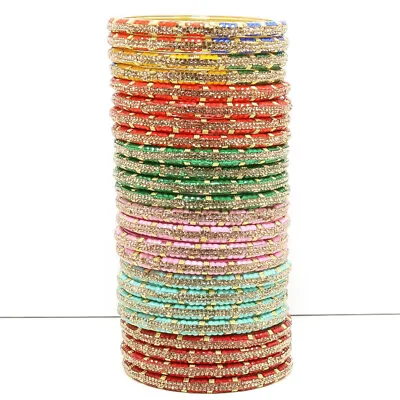Suprimo Indian Traditional Bollywood 6 ColourGlossy Finished Bracelet For Women • $27