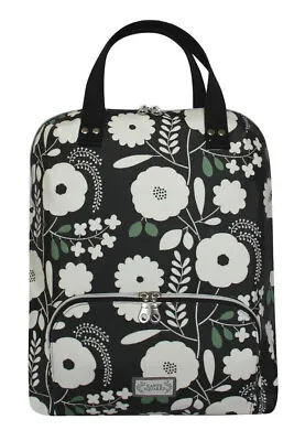 £45.99 • Buy Earth Squared Fair Trade Oil Cloth Backpack Rucksack Bag Stockholm Black