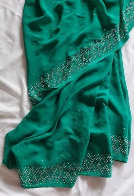 £19.99 • Buy Women Ladies Indian Pakistani Bollywood Party Wedding Wear Designer Saree Sari