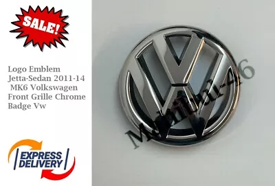 2011-2014 VW Jetta-Sedan MK6 Volkswagen Front Grille Chrome Badge Logo Emblem • $28.79